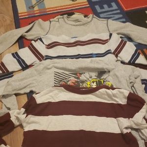 4 boys long sleeved shirts